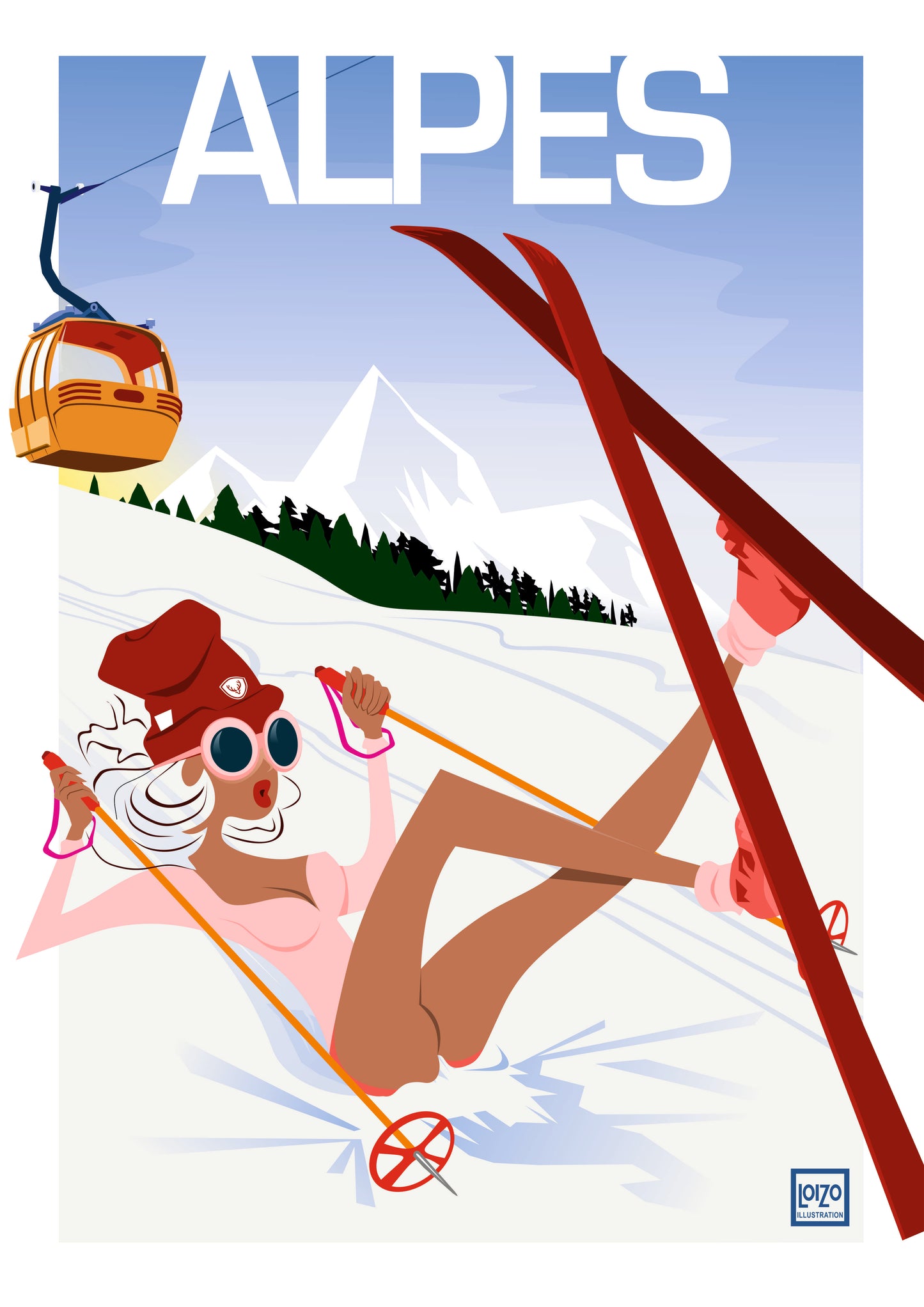 Alps "skier"