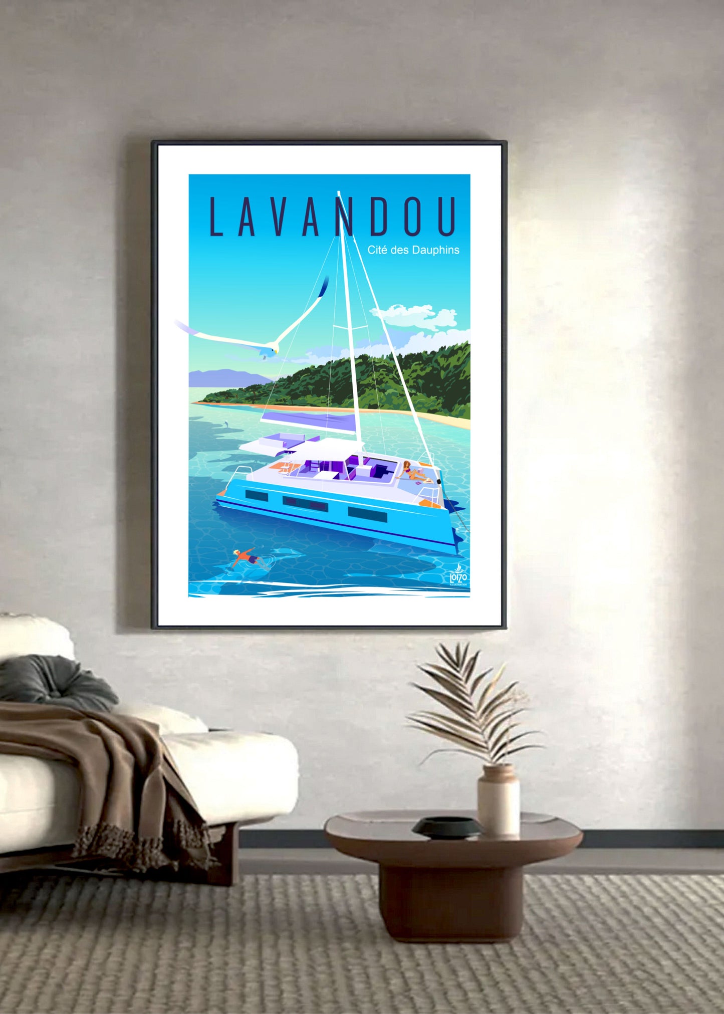 Illustration Le Lavandou cité des dauphins Catamaran
