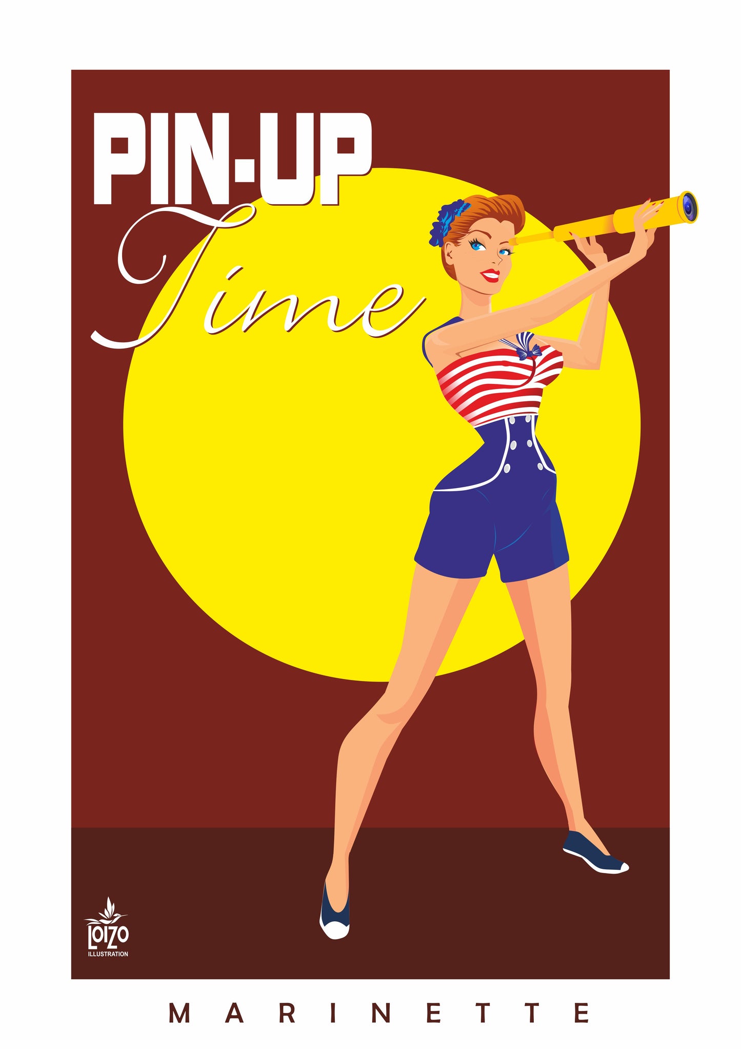 PIN-UP TIME "Marinette"