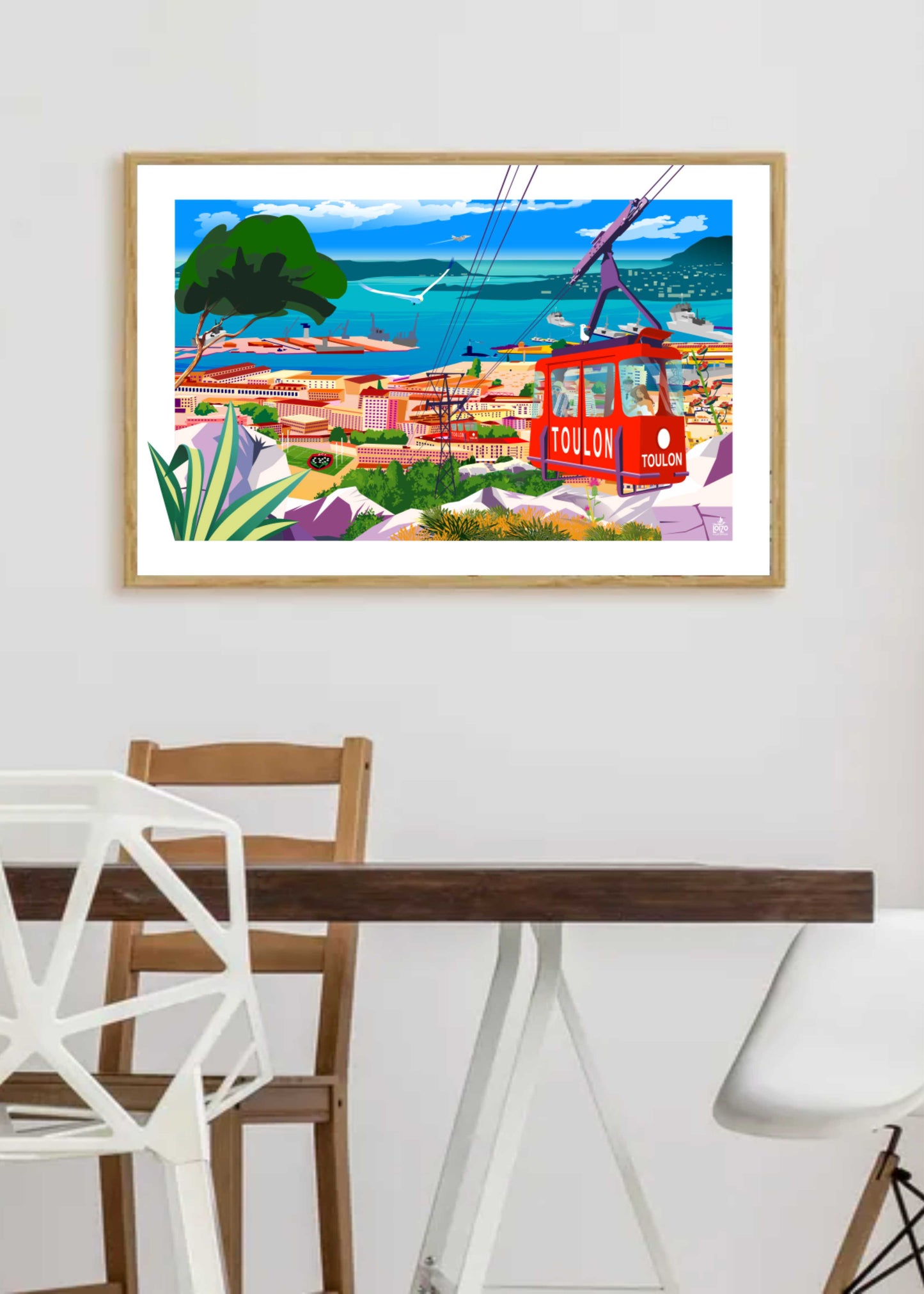 Toulon la rade "Le téléphérique"