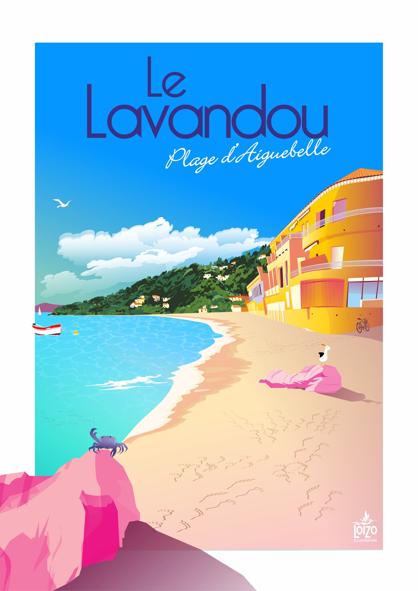 Le Lavandou "Plage d'Aiguebelle"sans personnages