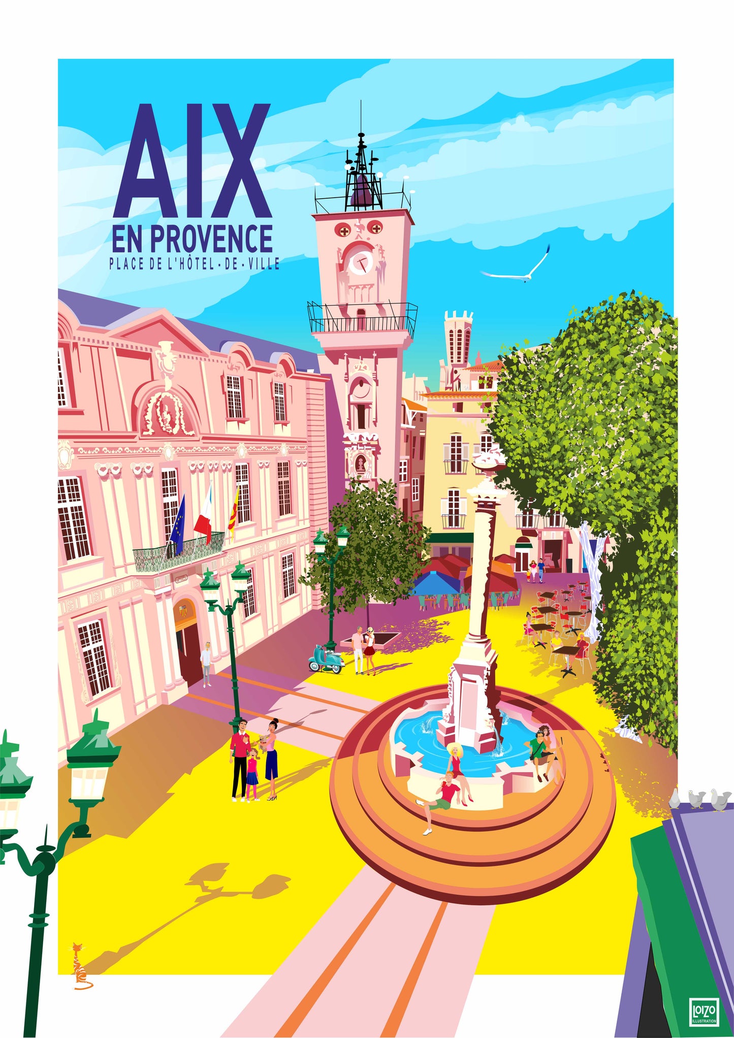 Aix en Provence "Town Hall Square"