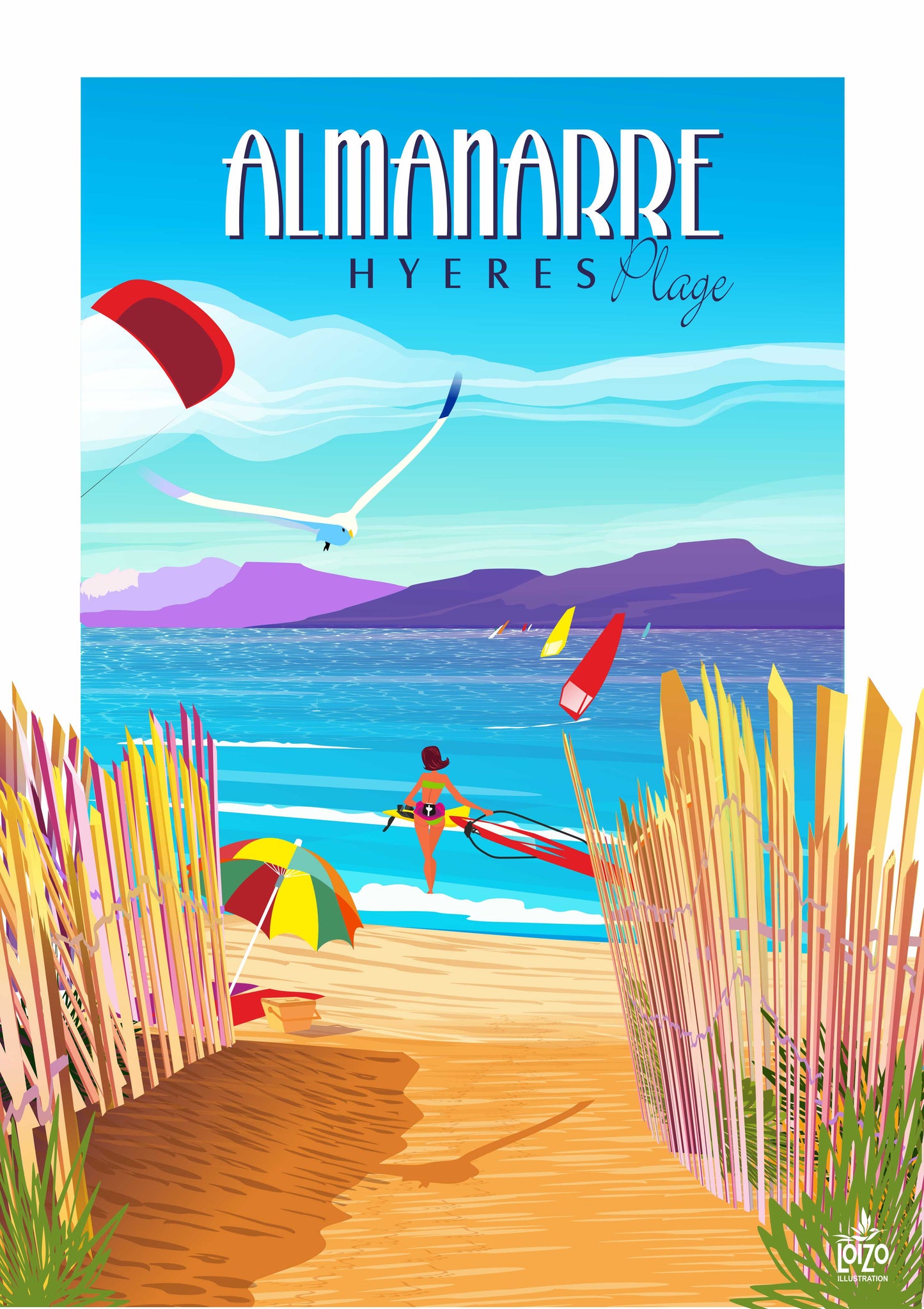 Hyères Plage de L' Almanarre "le chemin"