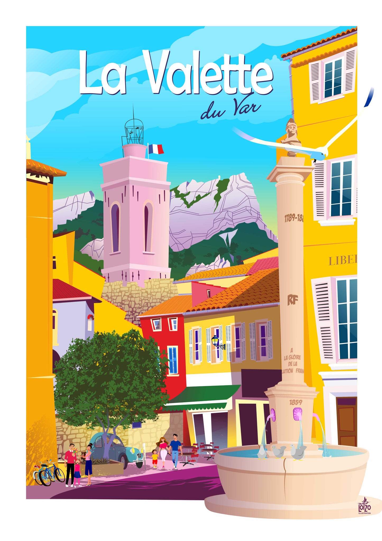 La Farlède "Town Hall, the basin"