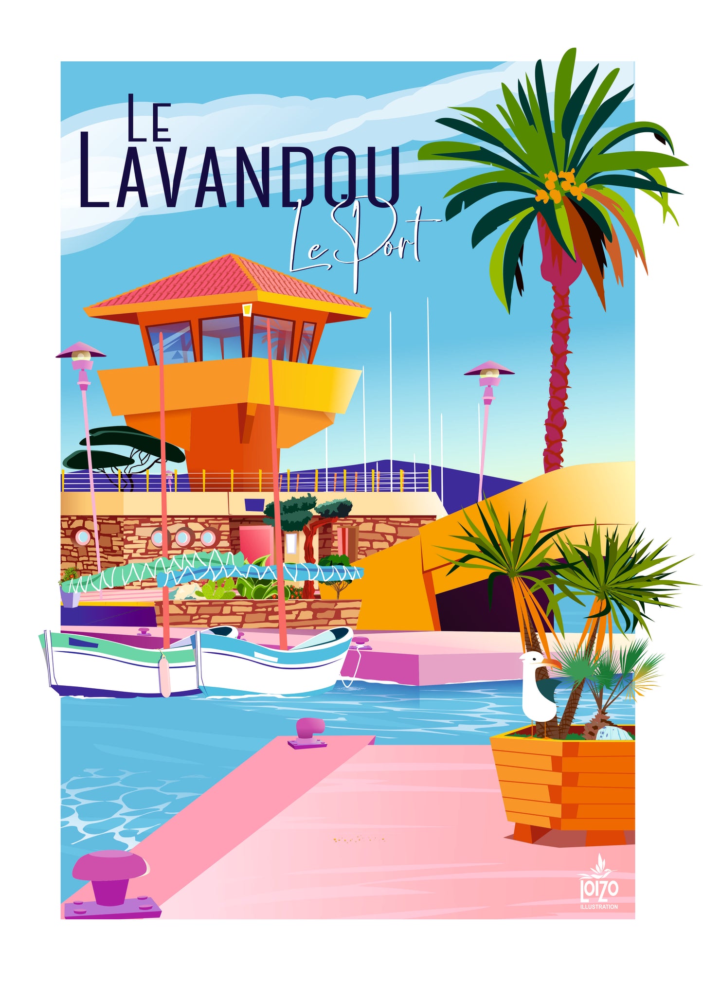 Le Lavandou "Le Port" sans personnage