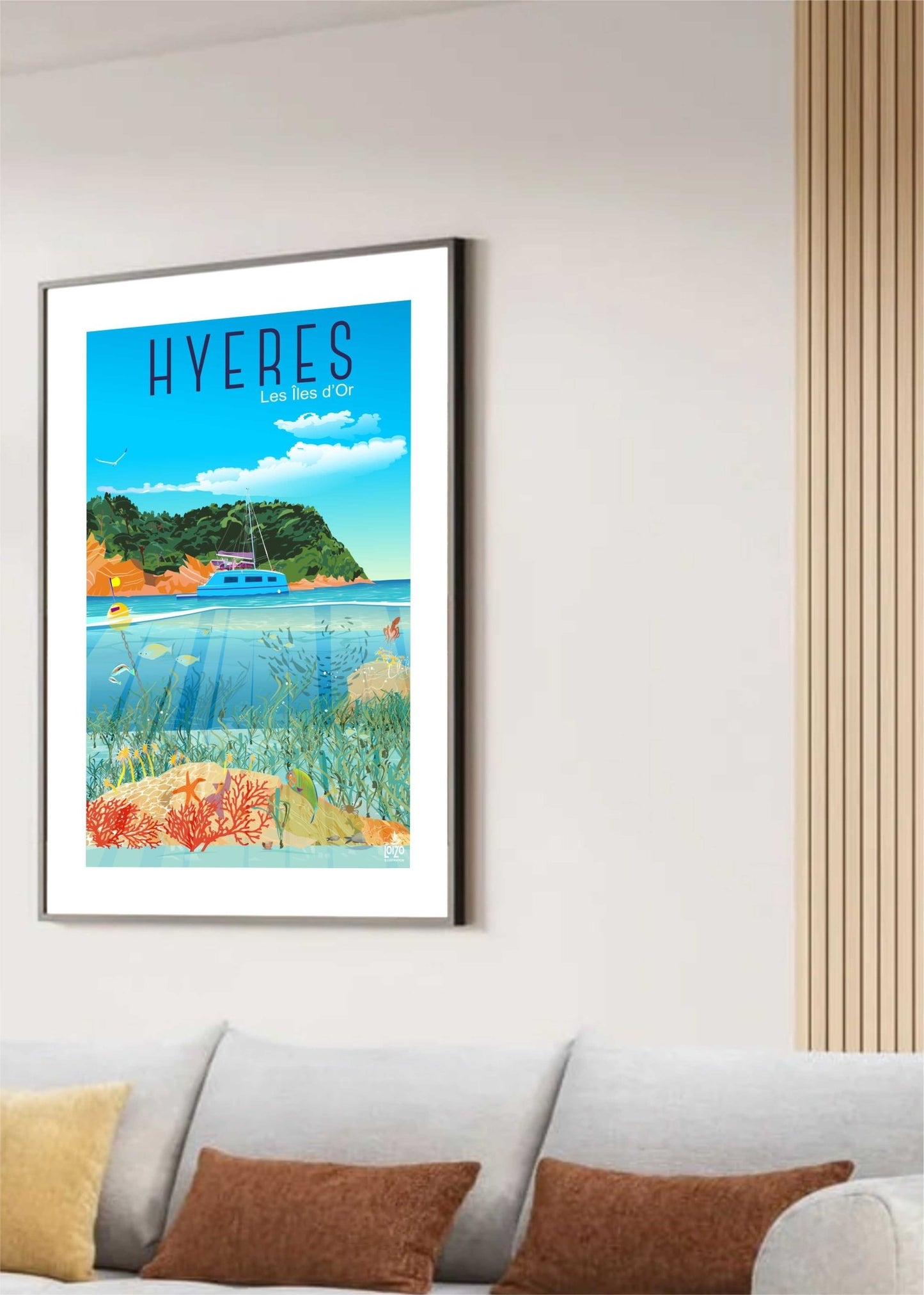 Illustration Îles D'or - Originale Signée Par Laurent Loiseau Sur Papier Lithographique - laurent loiseau