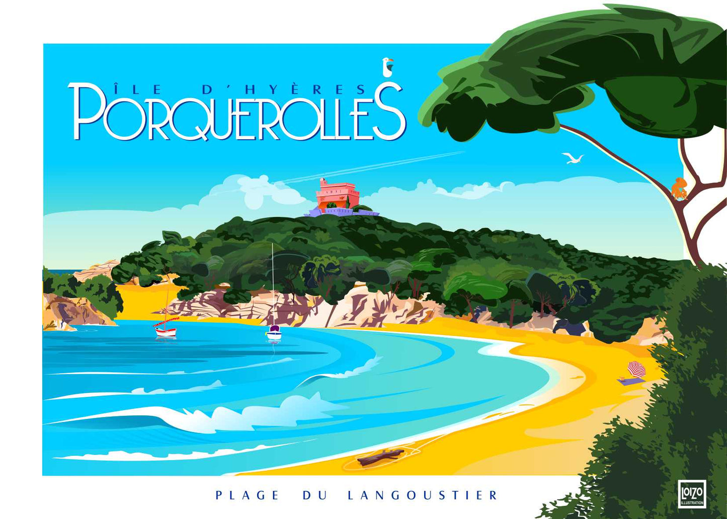 Porquerolles "Plage du Langoustier"