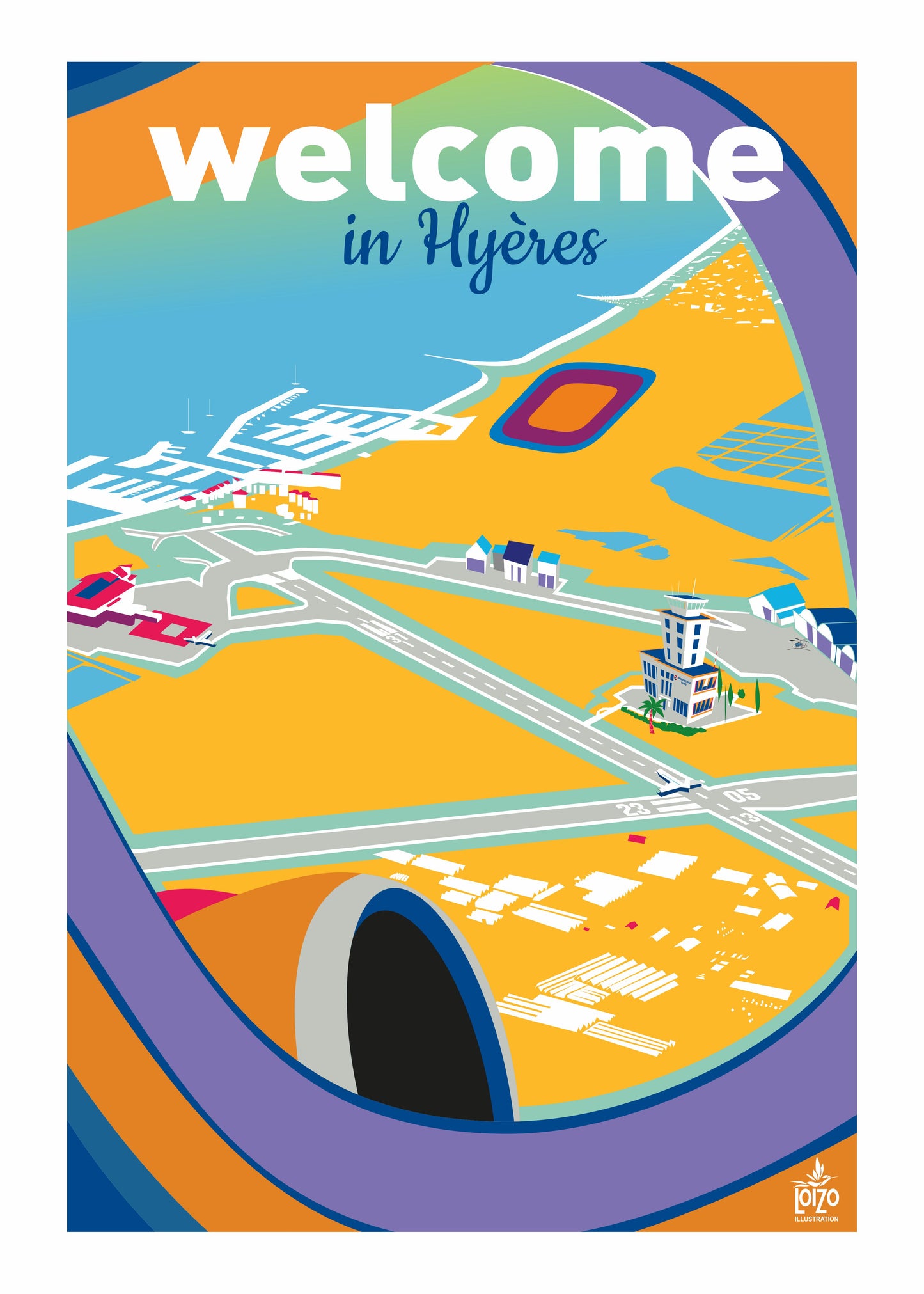 Hyères Almanarre Strand „der Weg“