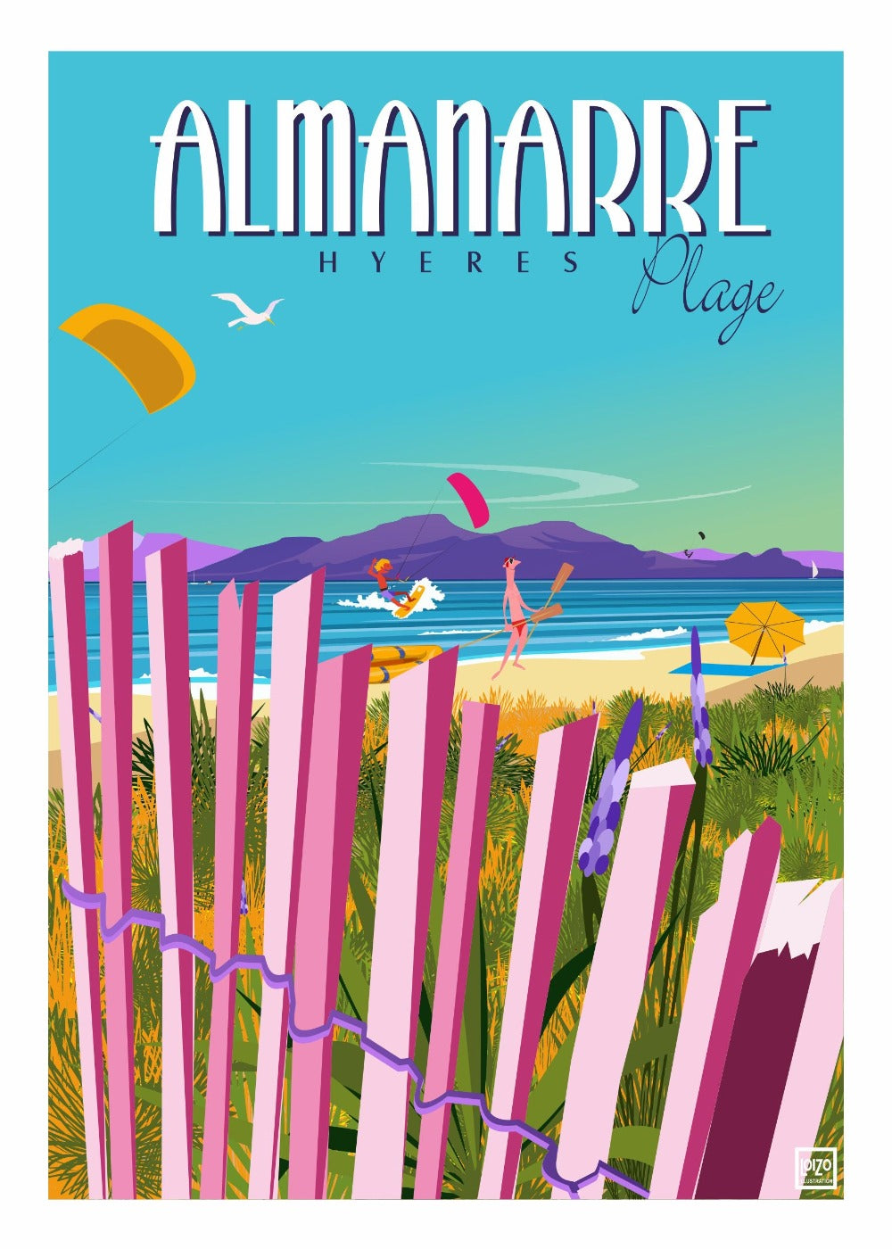 Hyères Plage de L' Almanarre dans le Var