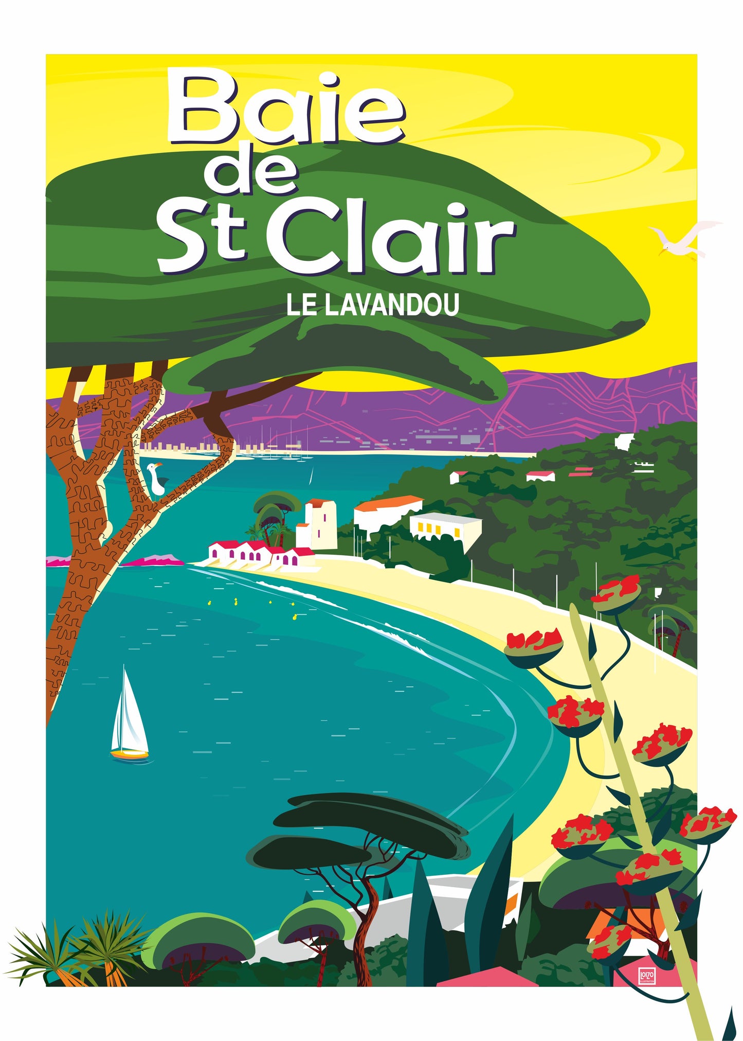 Commune du Lavandou La Baie de St Clair dans le var