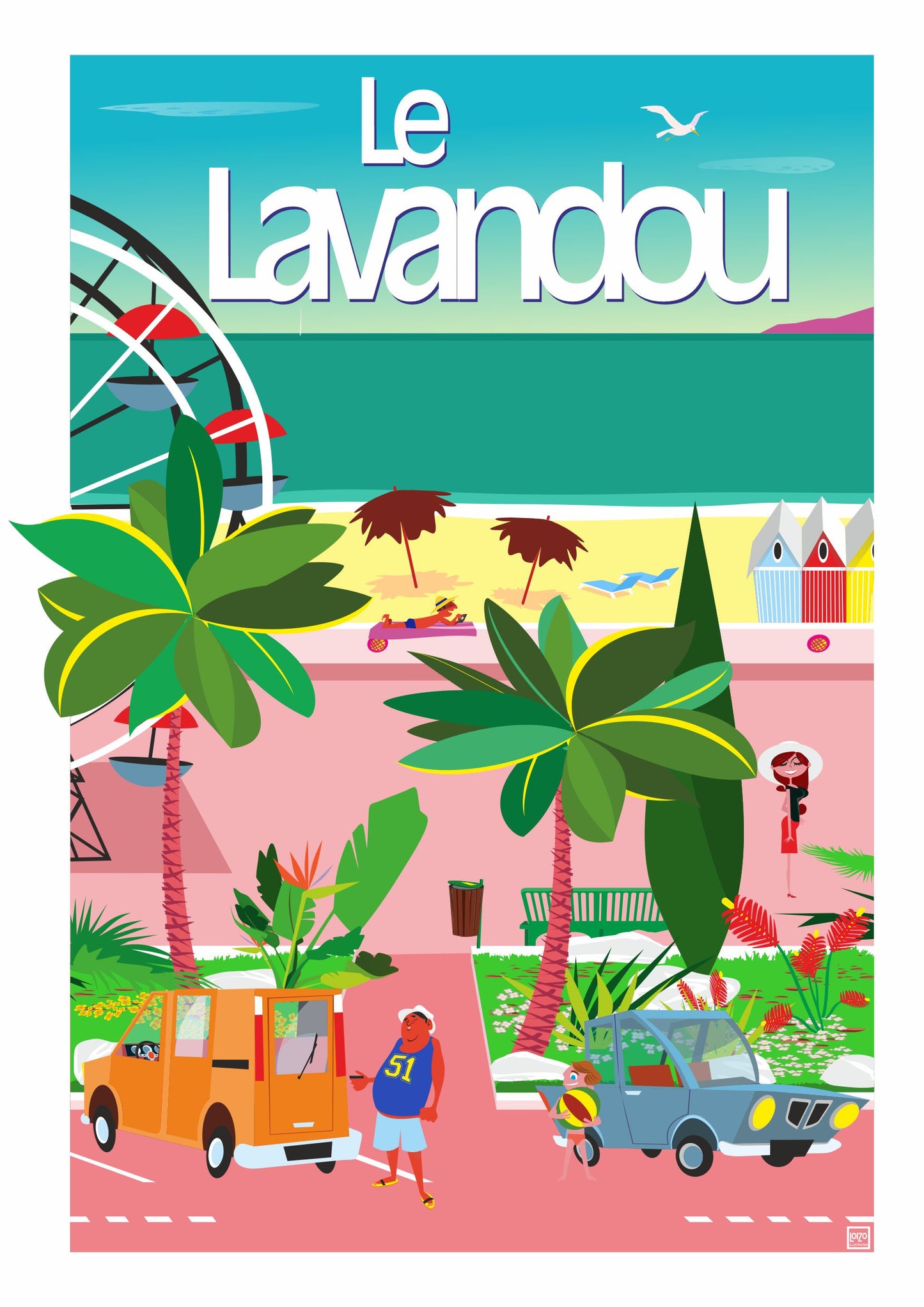 Le Lavandou le parapet