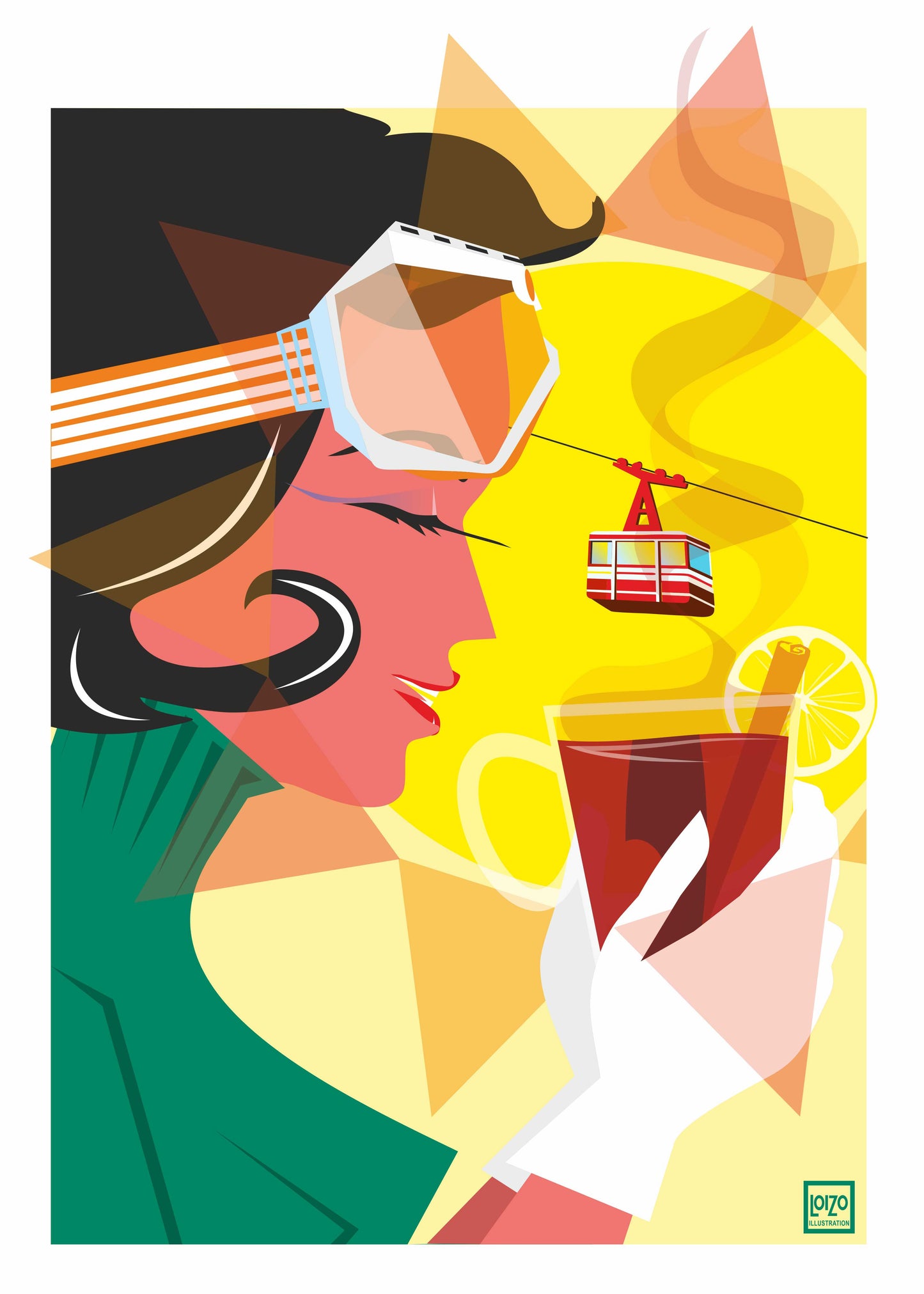 Pin-up en montage "pull vert"