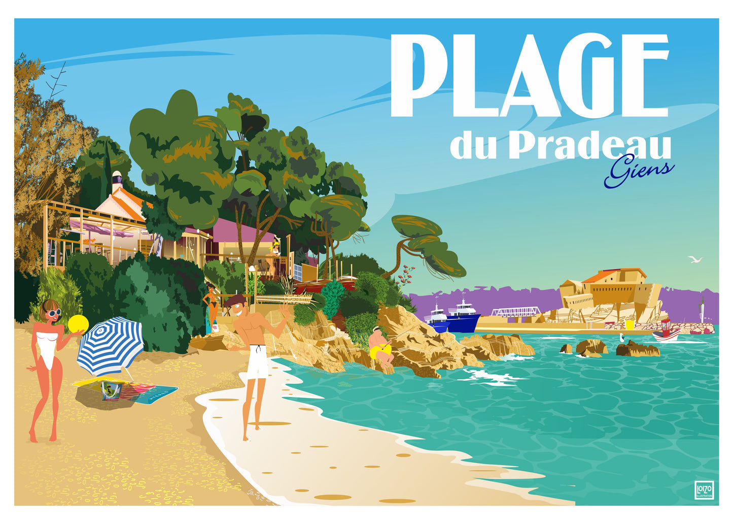Hyères presqu'île de Giens "Plage du Pradeau"