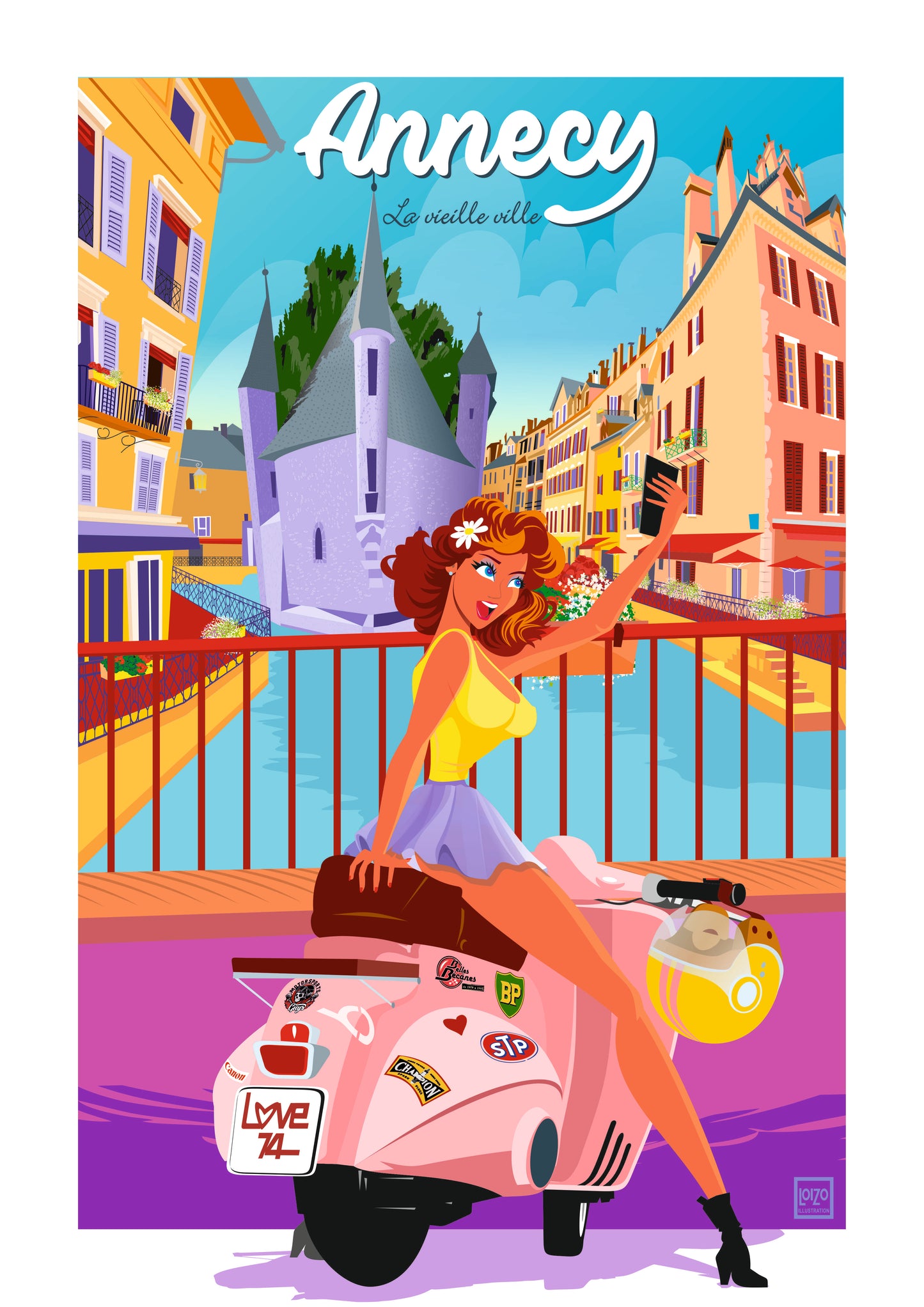 Annecy "PIN UP" une ville des Alpes située dans le sud-est de la France