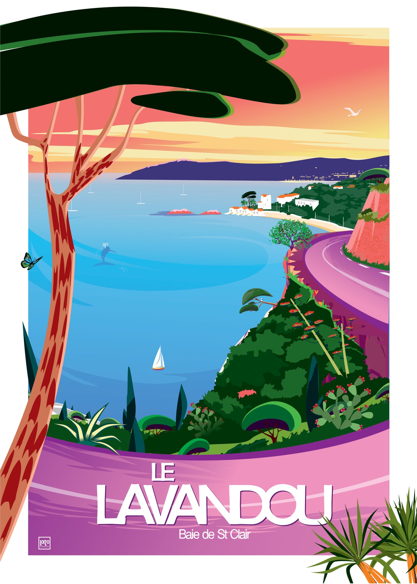Le Lavandou "Baie de St Clair route"