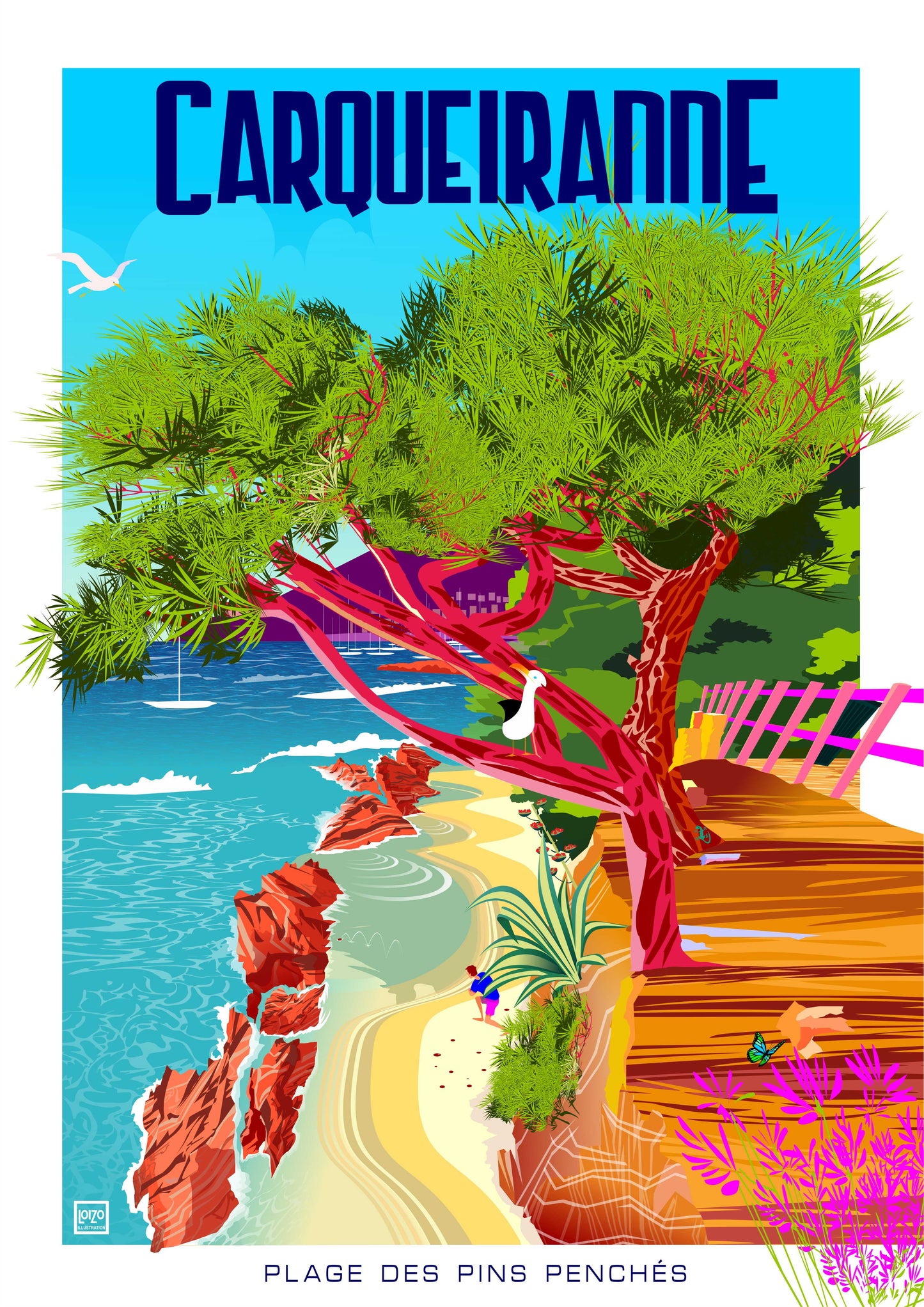 Carqueiranne The beach of Pins Penchés in the Var