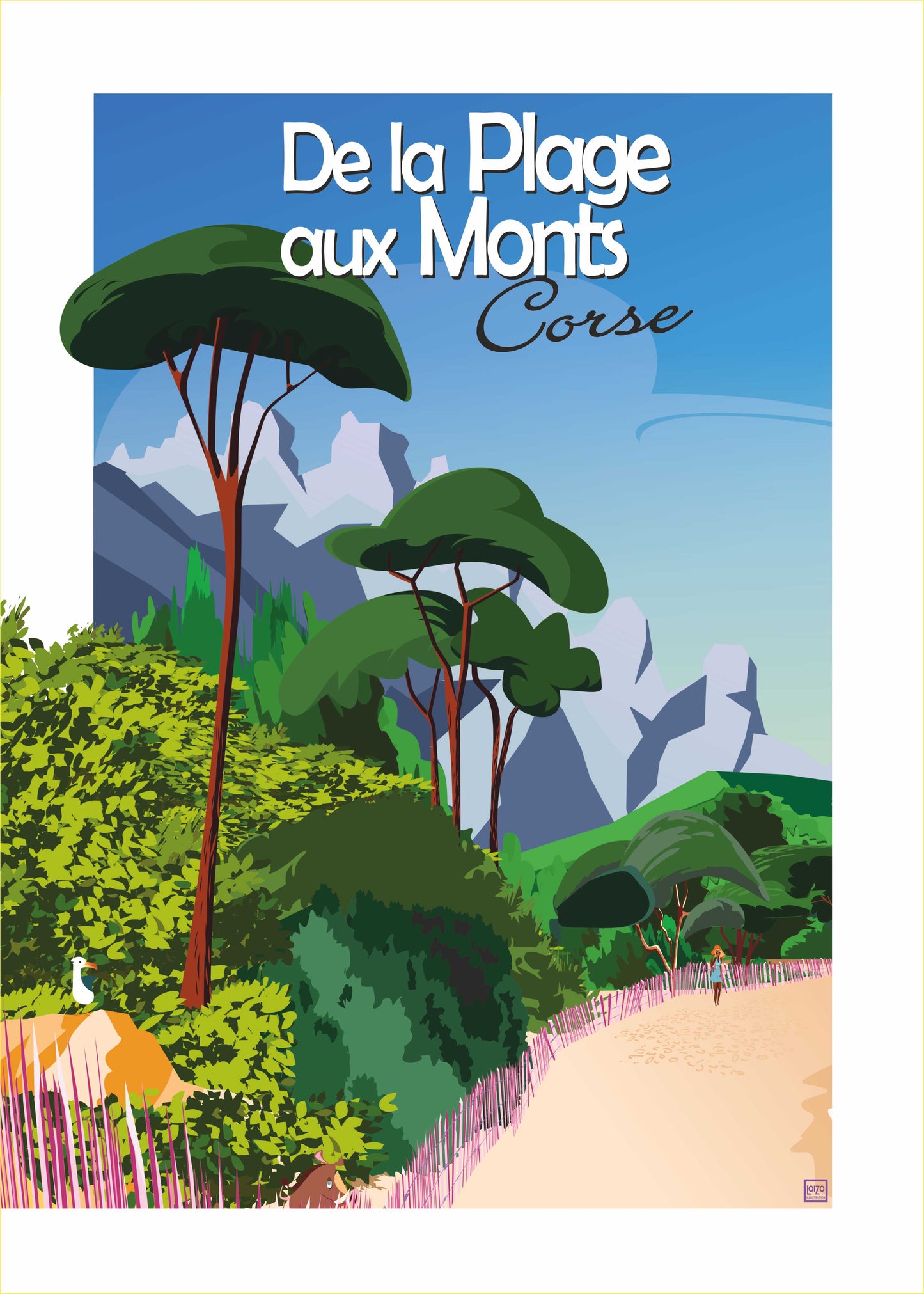 From the beach to the Corsican Mountains