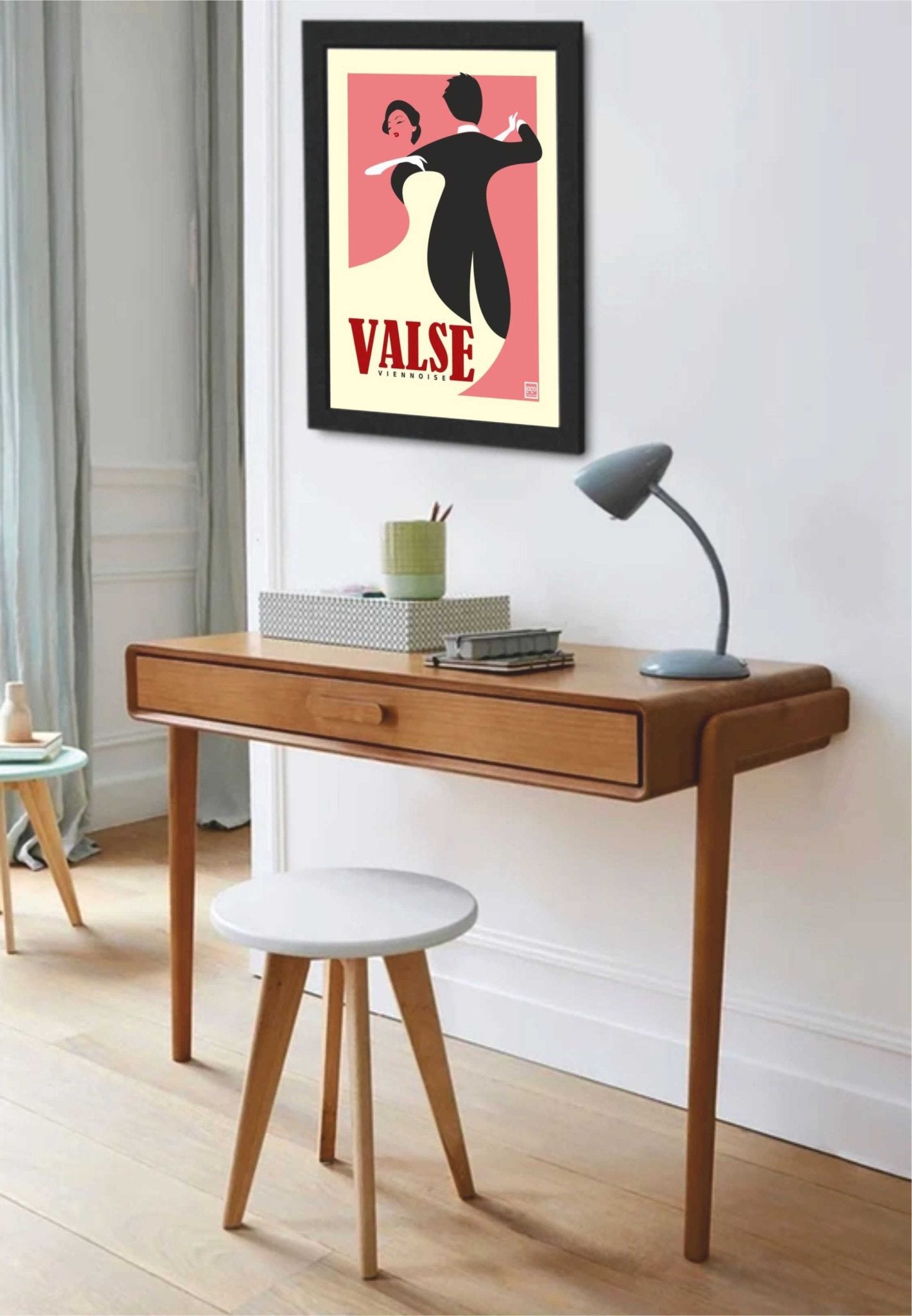 Illustration Valse Viennoise - Œuvre Originale Signée Sur Papier Lithographique 270g - laurent loiseau