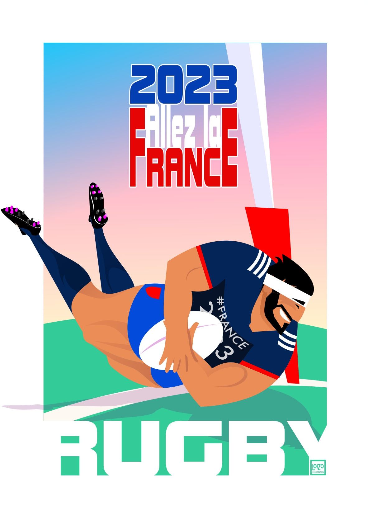 RUGBY "ALLEZ LA FRANCE" 2023