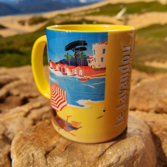 MUG  LE LAVANDOU "PLAGE DE ST CLAIR"