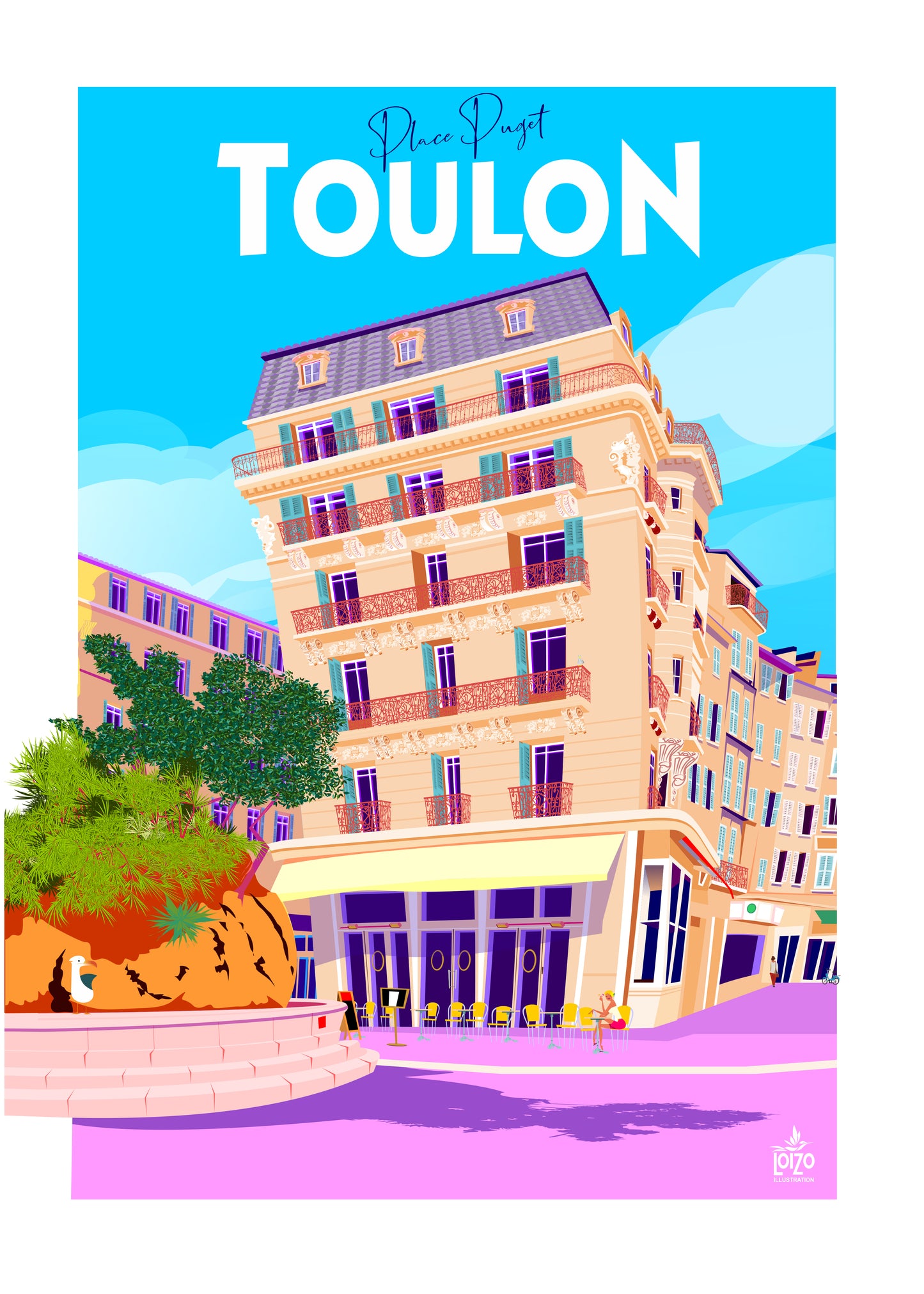 Toulon "la place Puget"