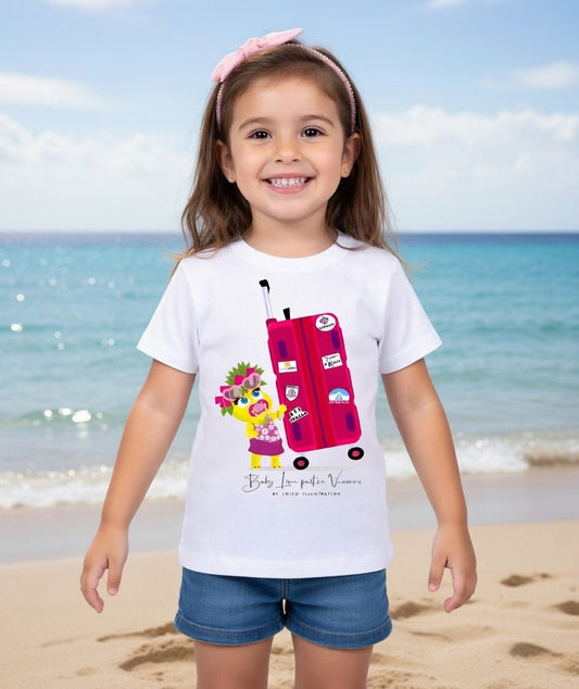 Léna T - SHIRT "départ en vacances" - laurent loiseau