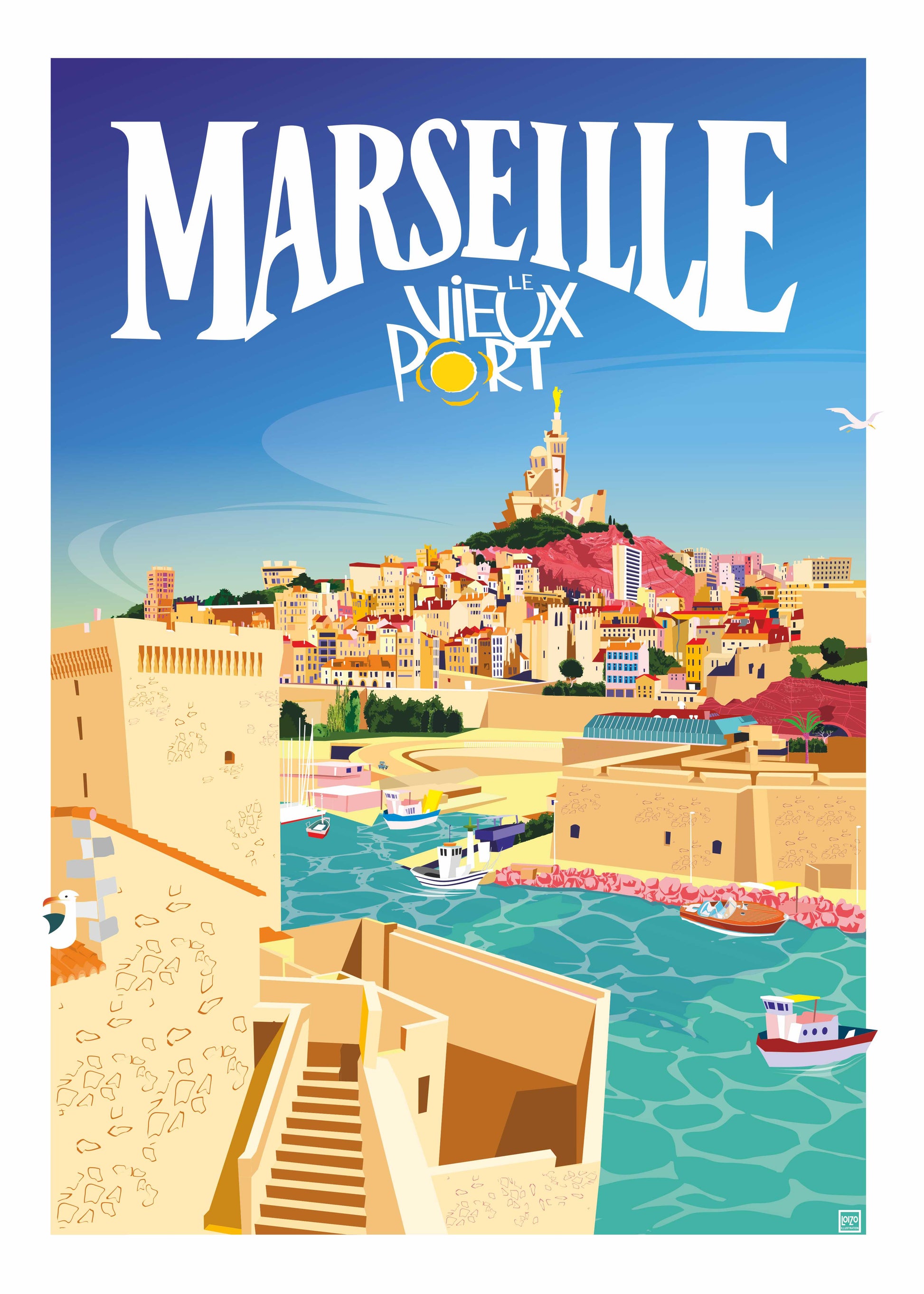 Affiche ville Marseille 2